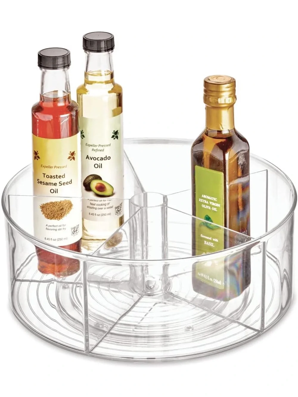 iDesign Plastic Lazy Susan Turntable Organizer  The Linus Collection, 11.5